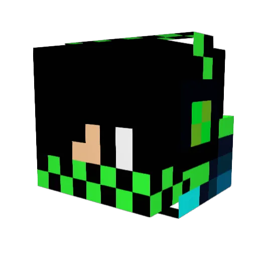 Scared_lemon Minecraft avatar head, 3D render