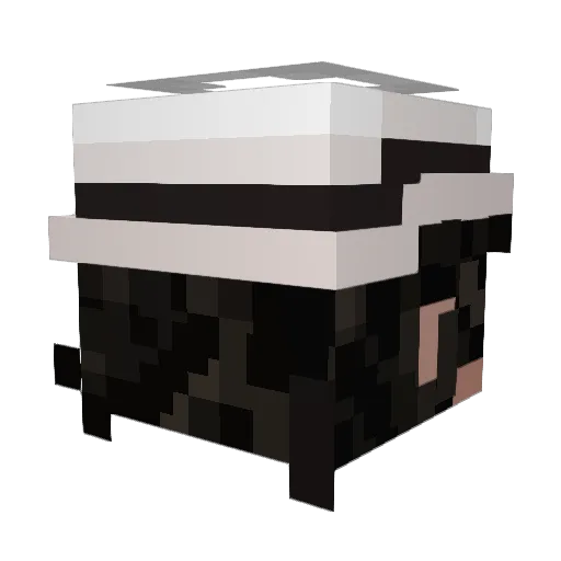 Scarfesse24 Minecraft avatar head, 3D render