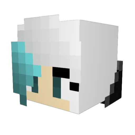 Scarfrost Minecraft avatar head, 3D render
