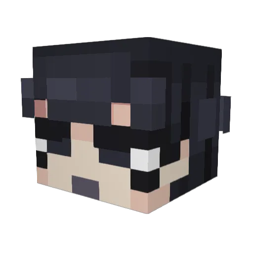 Scarify_ Minecraft avatar head, 3D render