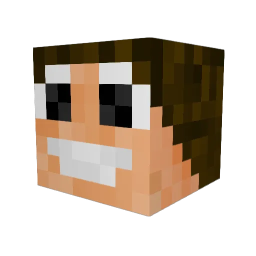 Scarkeyy Minecraft avatar head, 3D render