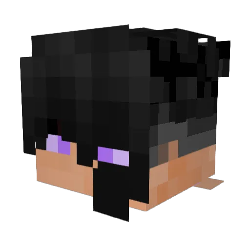 ScarletBloodMoon Minecraft avatar head, 3D render
