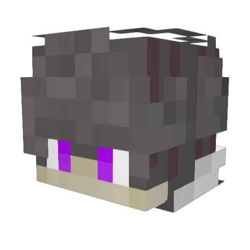 ScarletDemise Minecraft avatar head, 3D render