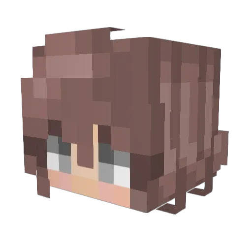 ScarletDiva Minecraft avatar head, 3D render