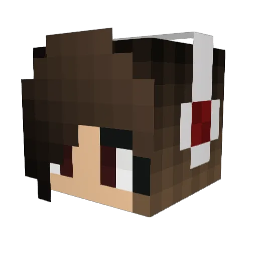 ScarletEthereal Minecraft avatar head, 3D render