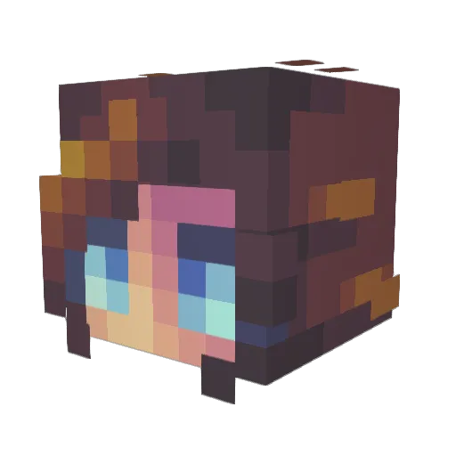 ScarletGenesis00 Minecraft avatar head, 3D render