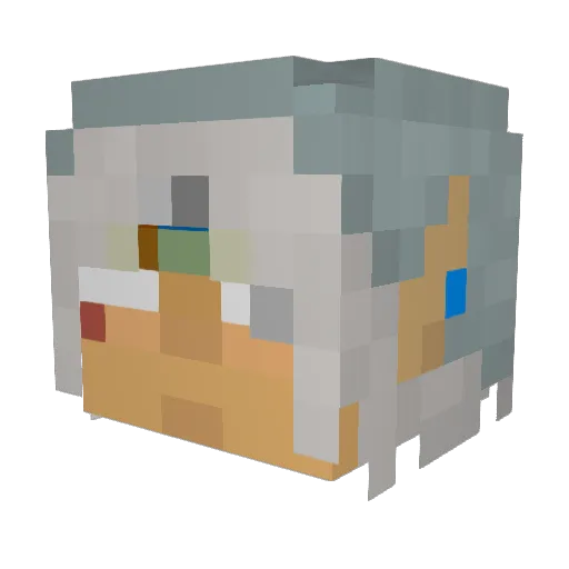 ScarletKat213 Minecraft avatar head, 3D render