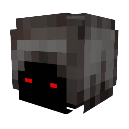 ScarletKingv2 Minecraft avatar head, 3D render