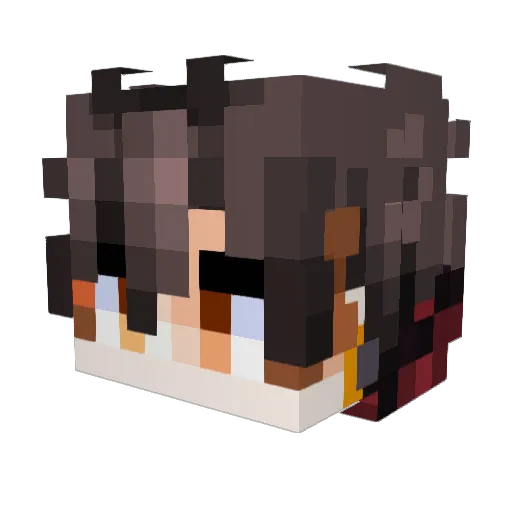 ScarletLord0 Minecraft avatar head, 3D render