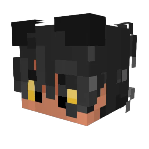 ScarletSaviorEN Minecraft avatar head, 3D render