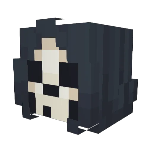 ScarletValor Minecraft avatar head, 3D render