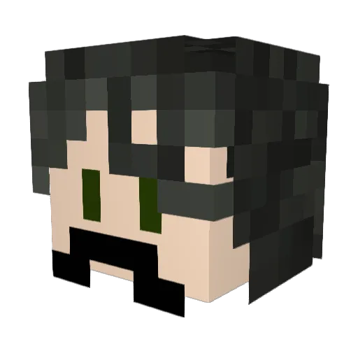 Scarlet_Butler Minecraft avatar head, 3D render