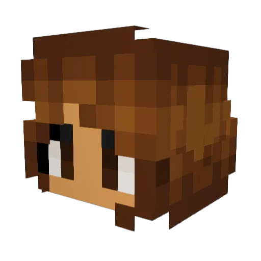 Scarlet_Fox473 Minecraft avatar head, 3D render