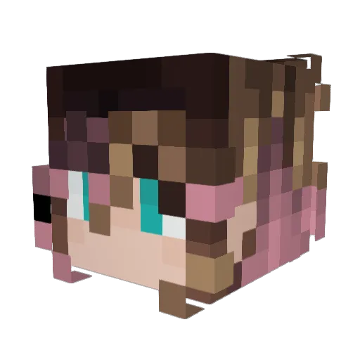 Scarlet_Girl Minecraft avatar head, 3D render