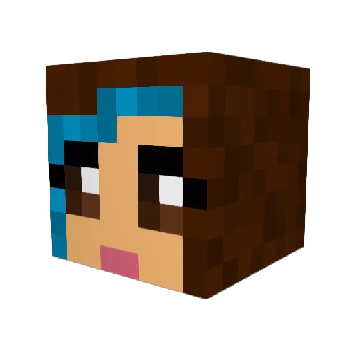 Scarlet_Snow Minecraft avatar head, 3D render