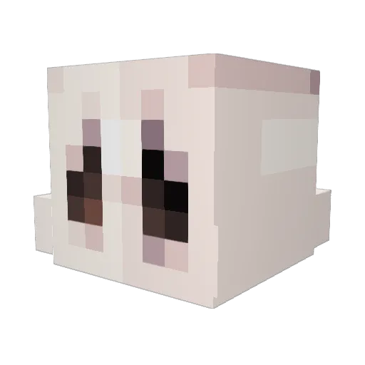 Scarlett221 Minecraft avatar head, 3D render