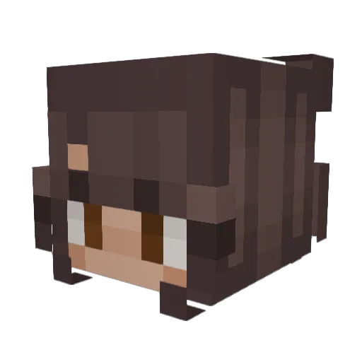 Scarlett939 Minecraft avatar head, 3D render