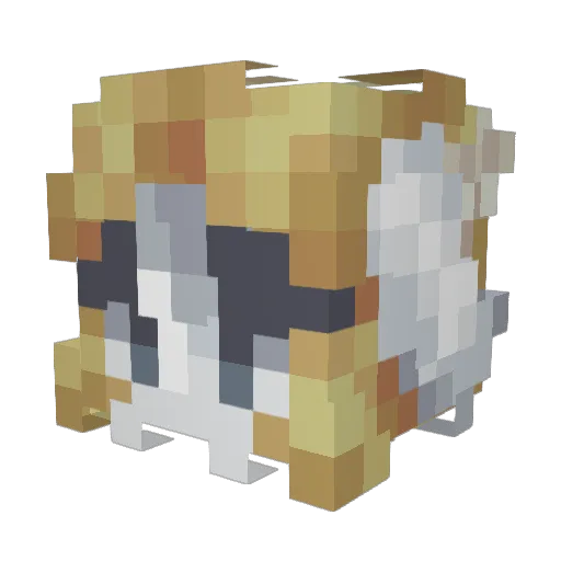 ScarlettDust34 Minecraft avatar head, 3D render