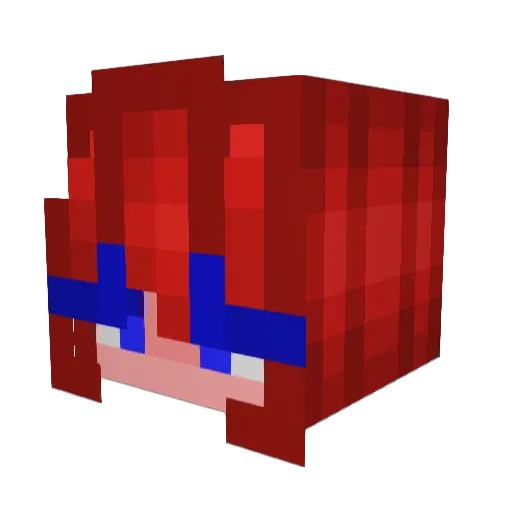 Scarlett_Rhett Minecraft avatar head, 3D render