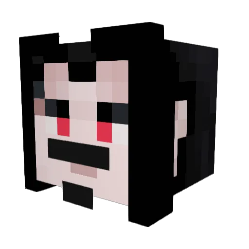 Scarneliux Minecraft avatar head, 3D render