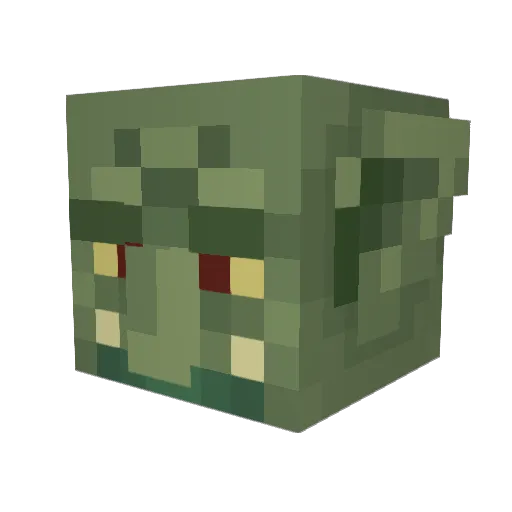 Scarnerplayer Minecraft avatar head, 3D render