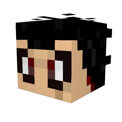 ScarredPhoenix68 Minecraft avatar head, 3D render