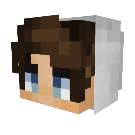 Scarrio Minecraft avatar head, 3D render