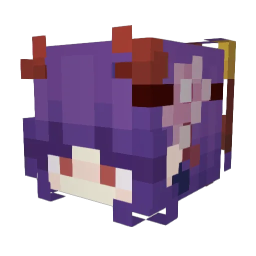 ScarslaPhantom Minecraft avatar head, 3D render
