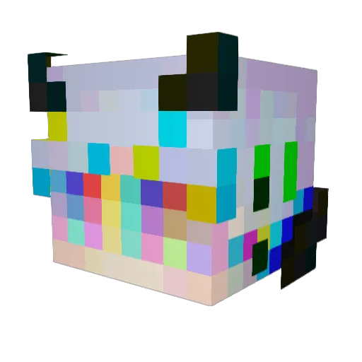 Scarv3x Minecraft avatar head, 3D render