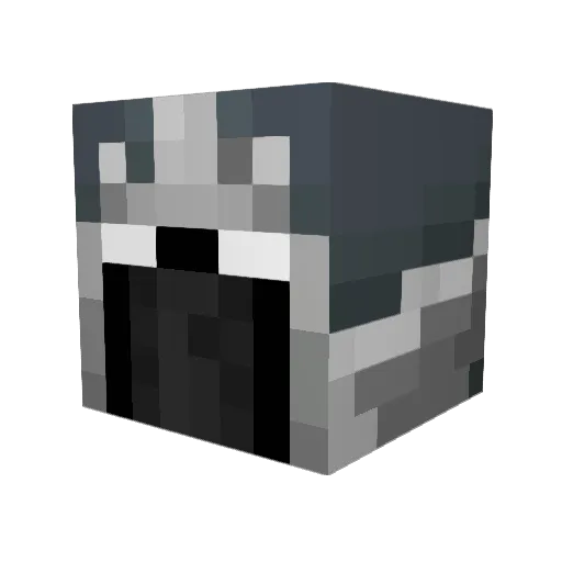 Scary0_o Minecraft avatar head, 3D render