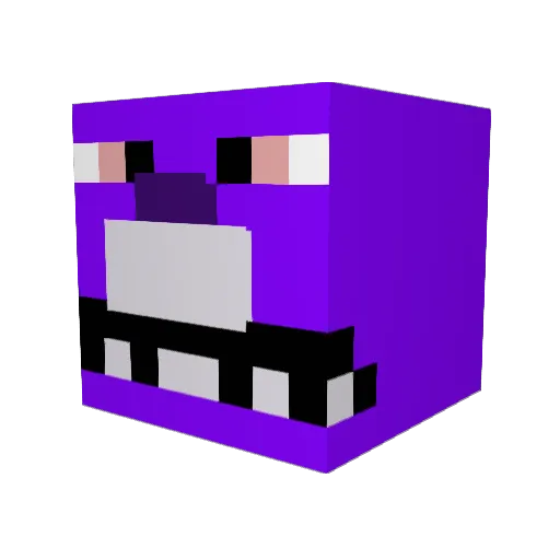 ScaryCarry Minecraft avatar head, 3D render