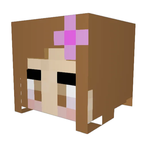 ScaryColly Minecraft avatar head, 3D render