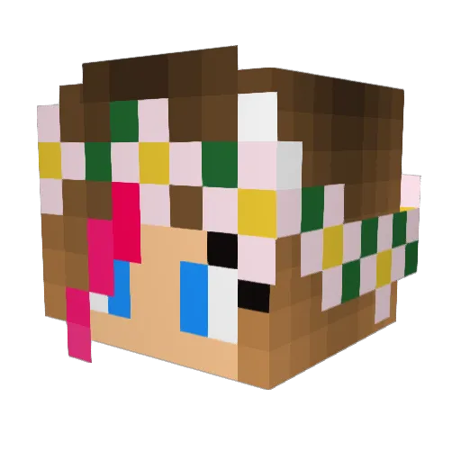 ScaryHobbit Minecraft avatar head, 3D render