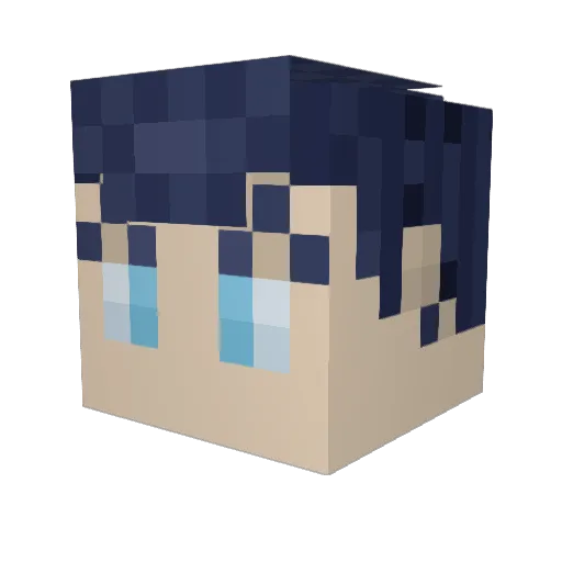 ScaryKittenn Minecraft avatar head, 3D render