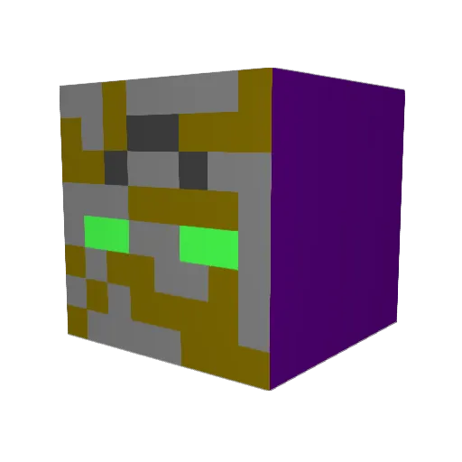 ScaryRaptor18 Minecraft avatar head, 3D render