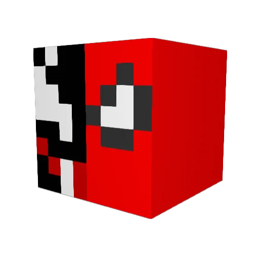 ScarySpider Minecraft avatar head, 3D render