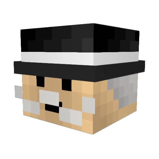 ScaryVortex Minecraft avatar head, 3D render