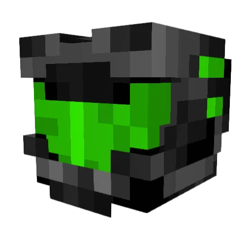 ScaryVulture Minecraft avatar head, 3D render