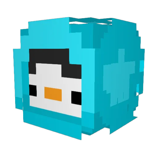 ScaryWyvern Minecraft avatar head, 3D render
