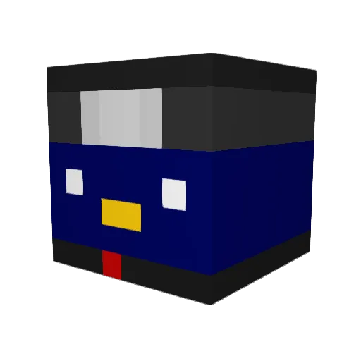 Scary_Berryy Minecraft avatar head, 3D render