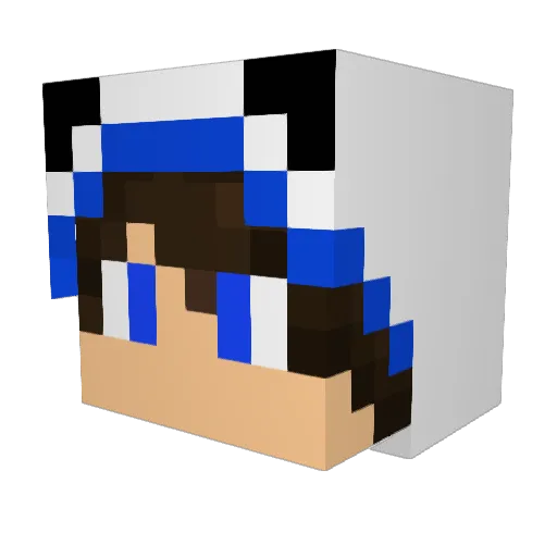 Scary_Man Minecraft avatar head, 3D render