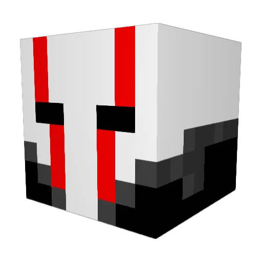 Scary_Nightmare Minecraft avatar head, 3D render