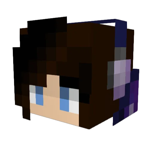 Scary_Secrets Minecraft avatar head, 3D render