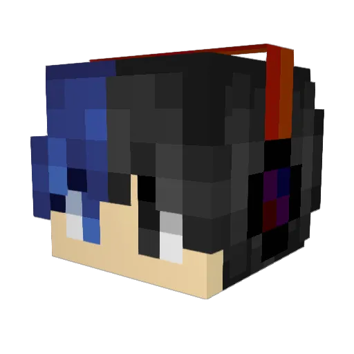 Scary_Unicorn Minecraft avatar head, 3D render