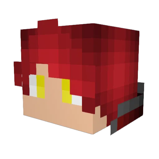 Scary_boi Minecraft avatar head, 3D render