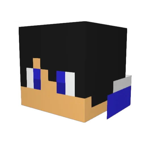 Scarylex Minecraft avatar head, 3D render