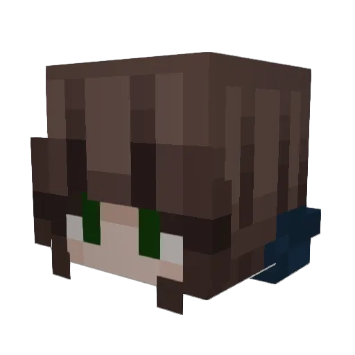 Scarzie_ Minecraft avatar head, 3D render
