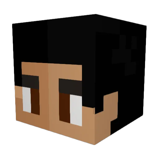 Scarzxzz Minecraft avatar head, 3D render