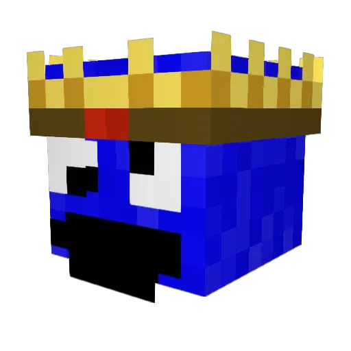 Scates Minecraft avatar head, 3D render