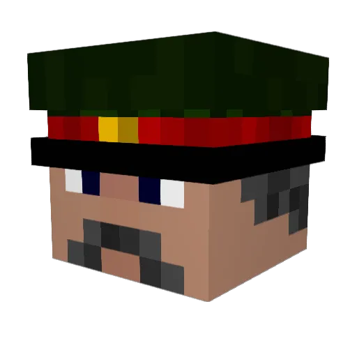 Scatter_D Minecraft avatar head, 3D render